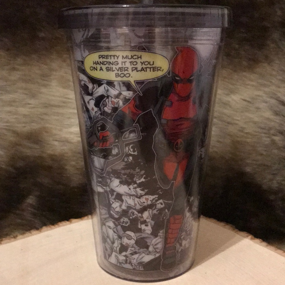 Marvel Deadpool travel cup graphic mug
